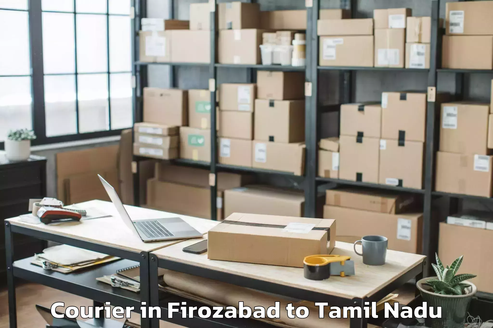 Trusted Firozabad to Karumbakkam Courier